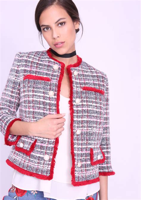 new look chanel style jacket|Chanel style jackets at shein.